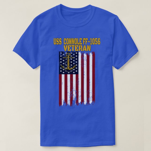 Camiseta USS Connole FF1056 Frigate Veterans Day Fathers Da (Diseño del anverso)