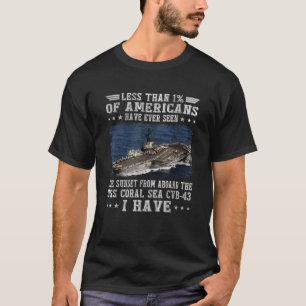 Camiseta USS Coral Sea CVB 43 Aeronave Veter Sailor Veter