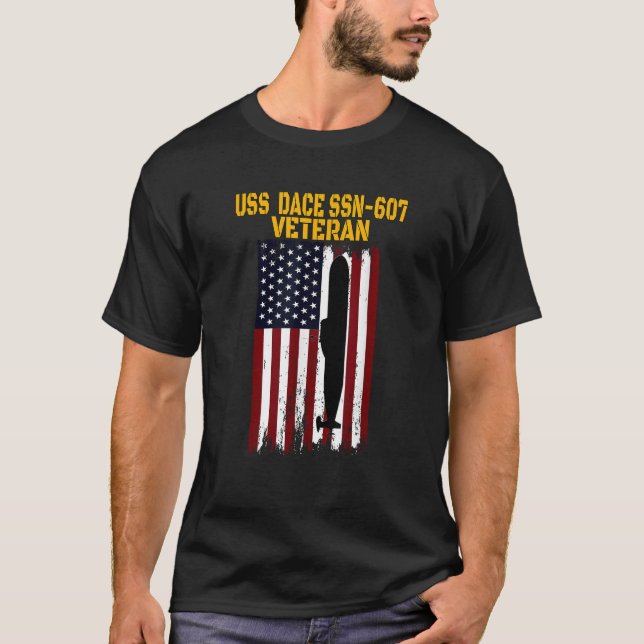 Camiseta USS Dace SSN 607 Submarinos Veteranos Día del Padr (Anverso)