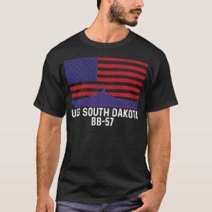 Camiseta USS Dakota del Sur Batallero Battleship Viñeta Est