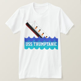 Camiseta "USS divertido Trumptanic" con la nave de