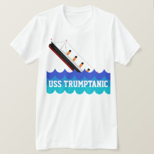 Camiseta "USS divertido Trumptanic" con la nave de