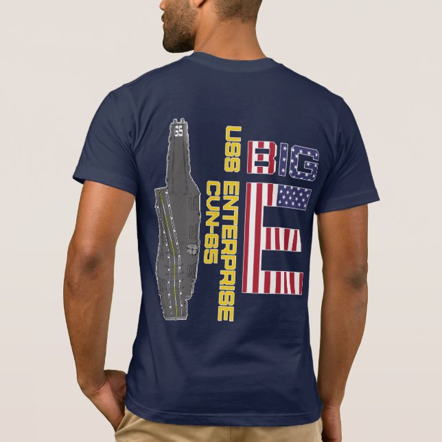 Camiseta USS EMPRESARIAL CVN-65 BIG E T-Shirt (Reverso)