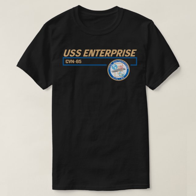 Camiseta USS Enterprise CVN65 (Diseño del anverso)