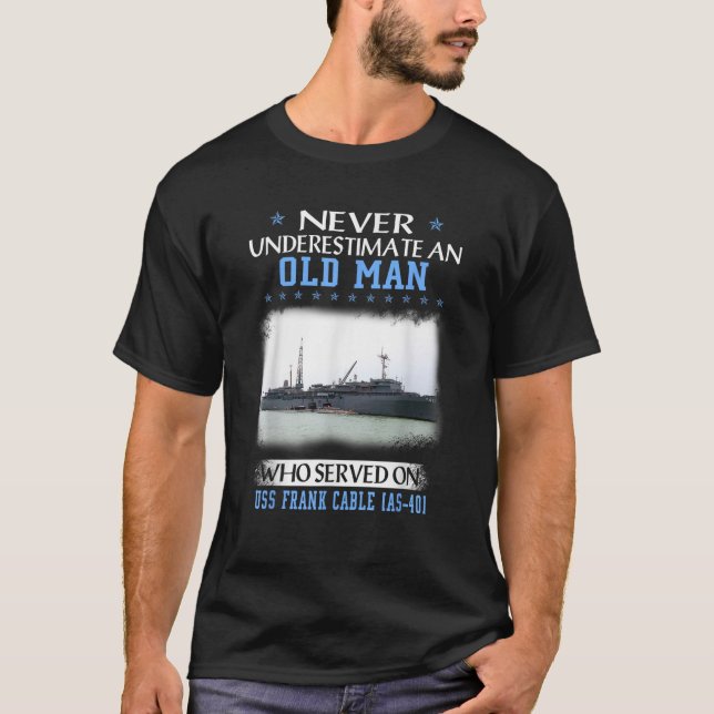 Camiseta USS Frank Cable AS 40 Veteranos Día del Padre Rega (Anverso)
