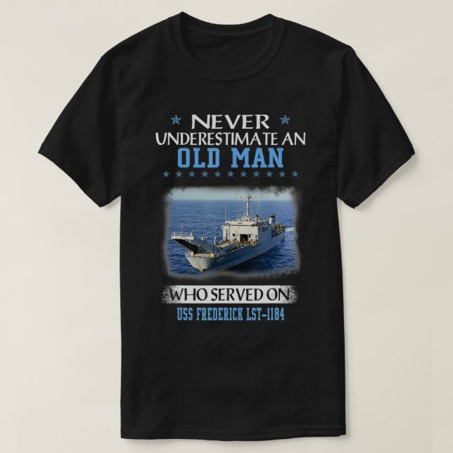 Camiseta USS Frederick LST1184 Día del Padre  (Diseño del anverso)