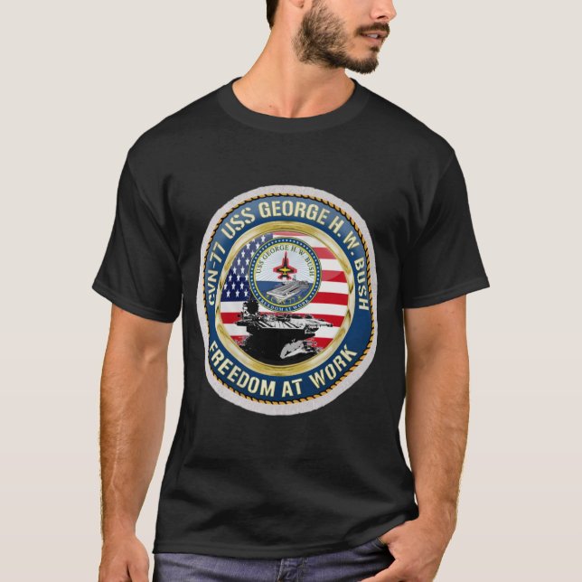 Camiseta USS George H.W. Bush (CVN-77) (Anverso)