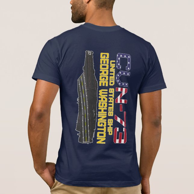 Camiseta USS GEORGE WASHINGTON CVN-73 T-Shirt (Reverso)