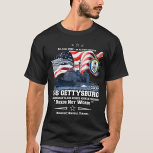 Camiseta USS Gettysburg (CG-64) crucero GIFT T-Shirt 1