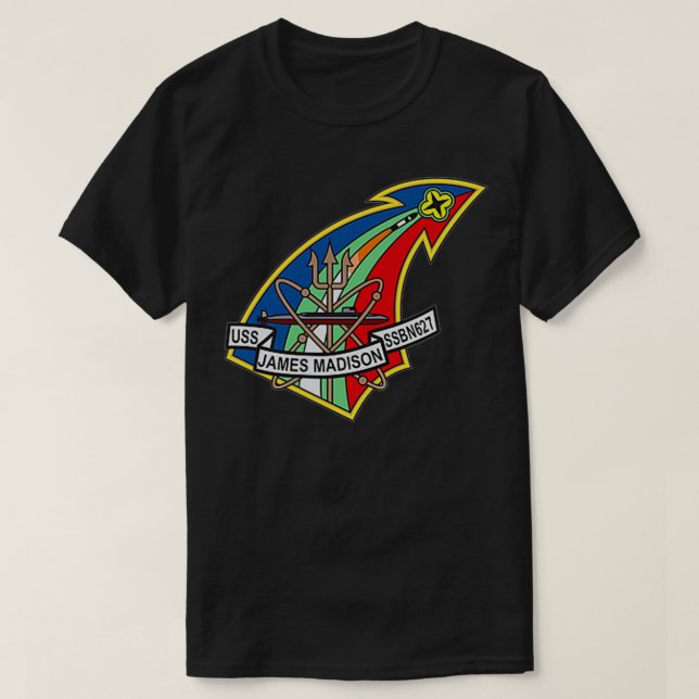 Camiseta USS James Madison SSBN627  (Diseño del anverso)
