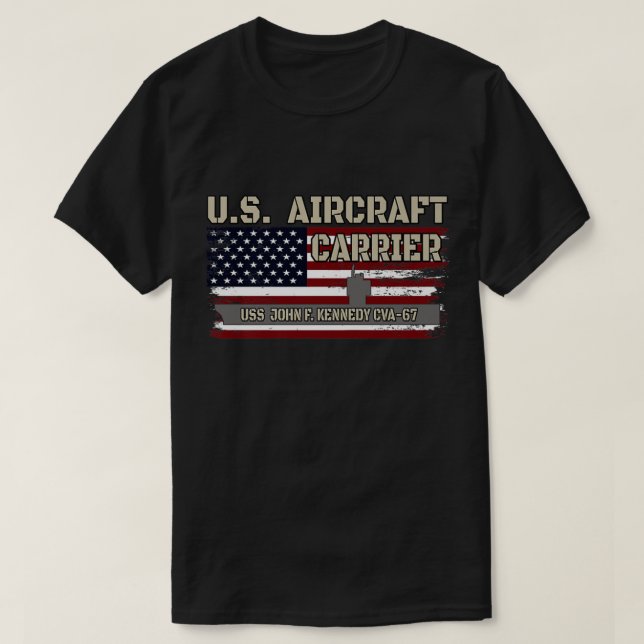 Camiseta USS John F. Kennedy CVA-67 Aeronave Vetera (Diseño del anverso)