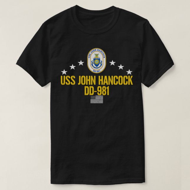 Camiseta USS John Hancock DD981 Pullover (Diseño del anverso)