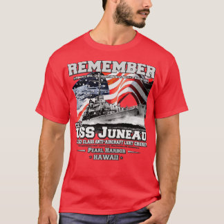 Camiseta USS Juneau CL52 Veterano de crucero ligero Atlanta