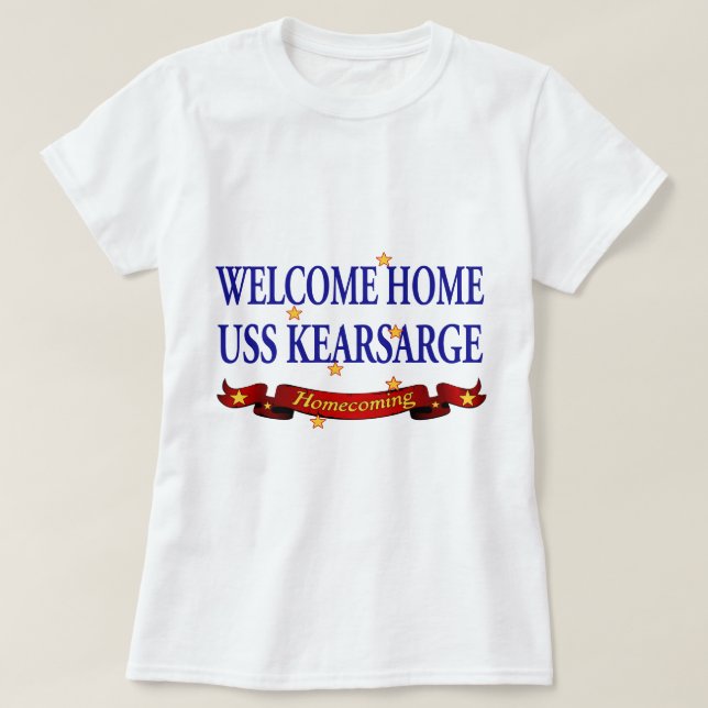Camiseta USS Kearsarge casero agradable (Diseño del anverso)