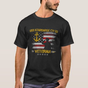 Camiseta USS Kearsarge CV 33 Aeronave de bandera veterana