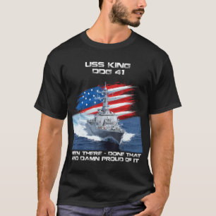 Camiseta USS King DDG-41 Destroyer Buque de bandera de EE.U