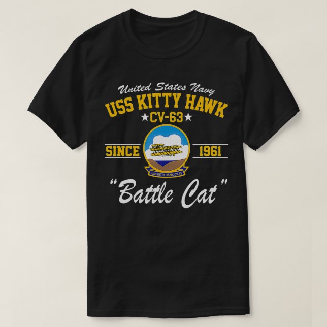 Camiseta USS Kitty Hawk CV63  (Diseño del anverso)