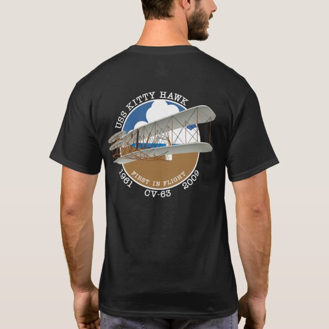 CAMISETA USS KITTY HAWK CV-63 1961-2009 T-SHIRT (Reverso)