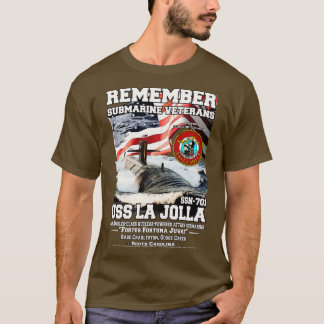 Camiseta USS La Jolla SSN701 Veteranos submarinos