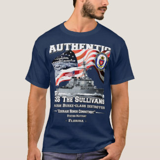 Camiseta USS Los Sullivans Veteranos Destroyer DDG68