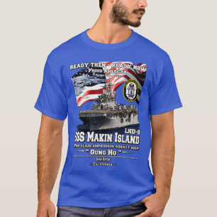 Camiseta USS Makin Island LHD8 Atrevimiento anfibio