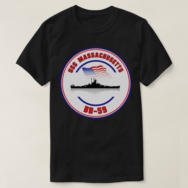 Camiseta USS Massachusetts BB59 (Diseño del anverso)