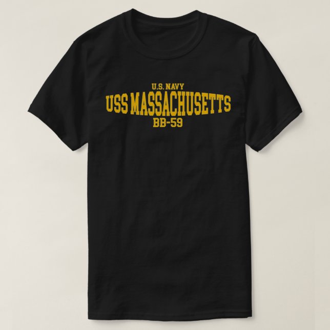 Camiseta USS Massachusetts BB59 (Diseño del anverso)