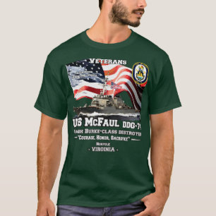 Camiseta USS McFaul Destroyer Veterans