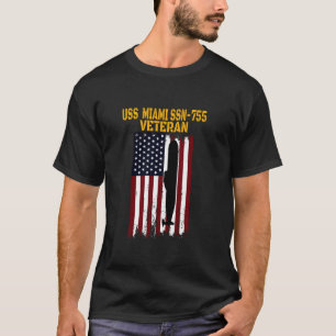 Camiseta USS Miami SSN 755 Submarinos Veteranos Día del Pad