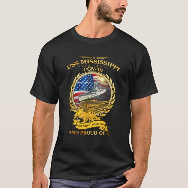 Camiseta USS Mississippi CGN 40 1978 1997 (Anverso)