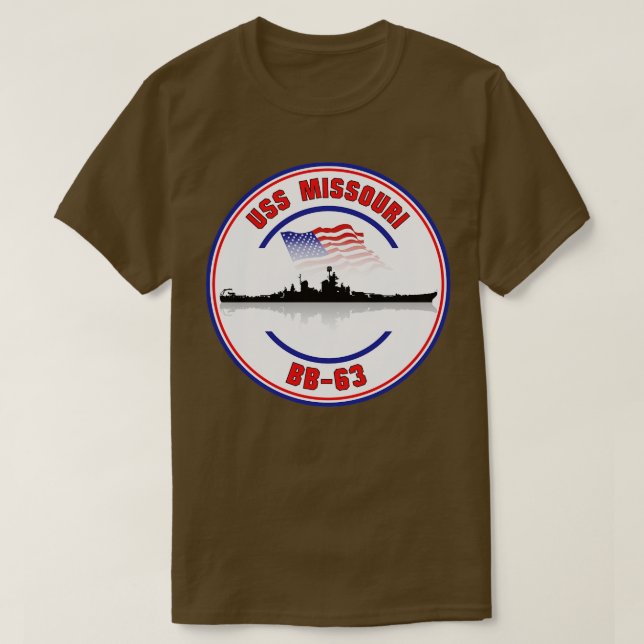 Camiseta USS Missouri BB63 (Diseño del anverso)