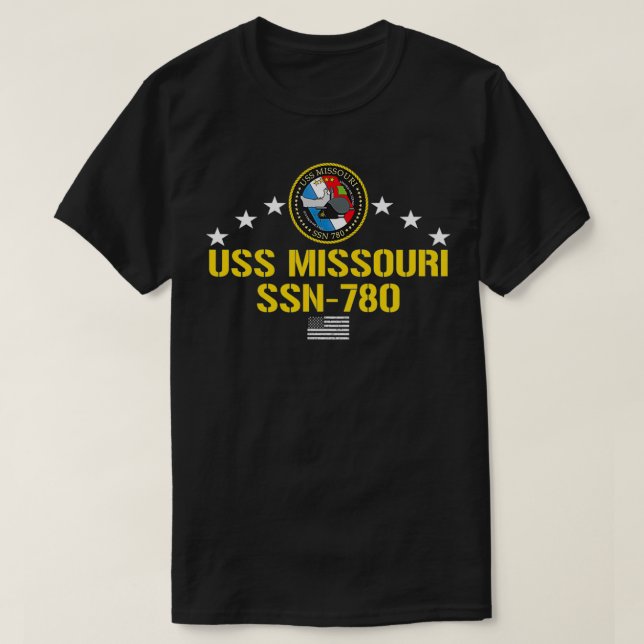 Camiseta USS Missouri SSN780 (Diseño del anverso)