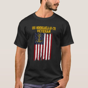 Camiseta USS Monongahela AO 178 reposición de barco petrole