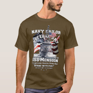 Camiseta USS Monsoon PC4 barco de patrulla costera