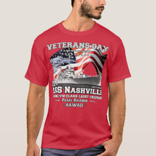 Camiseta USS Nashville CL43 Brooklynclass cruiser