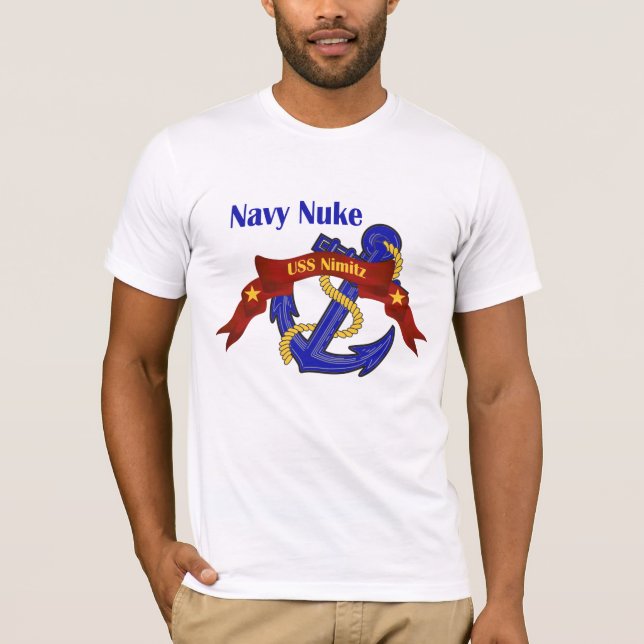 Camiseta ~ USS Nimitz del arma nuclear de la marina de (Anverso)