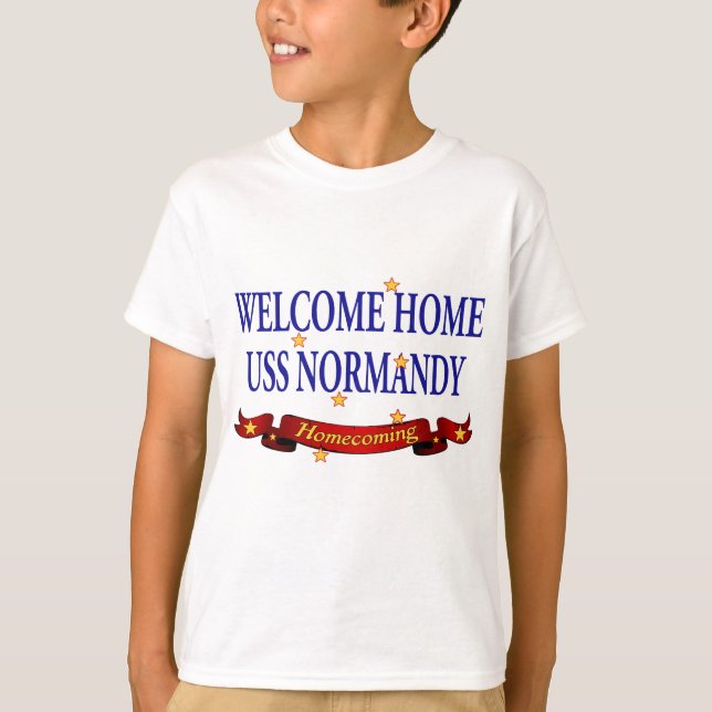 Camiseta USS Normandy casero agradable (Anverso)