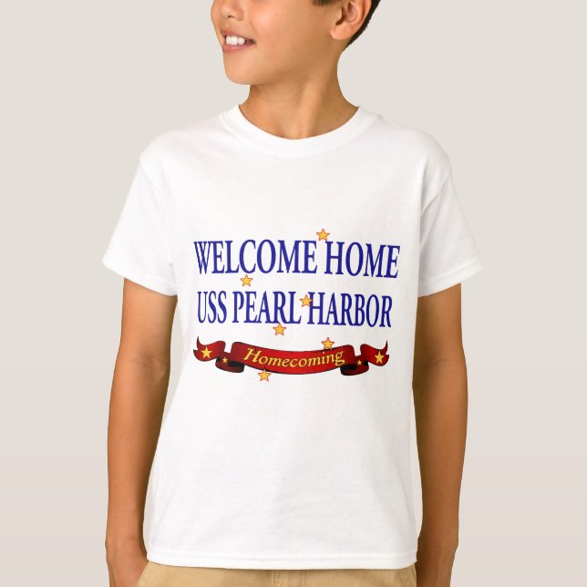 Camiseta USS Pearl Harbor casero agradable (Anverso)
