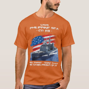 Camiseta USS Philippine Sea CG58 Class Cruiser American Fla