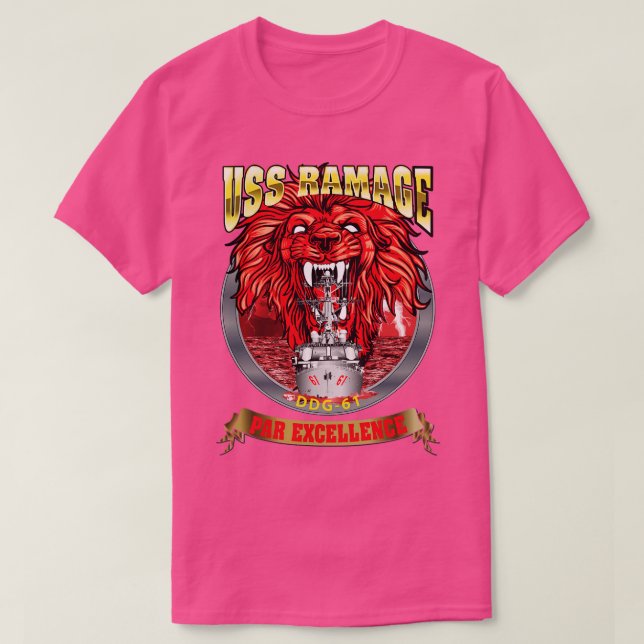 Camiseta USS Ramage DDG 61 Par Excellence (Diseño del anverso)