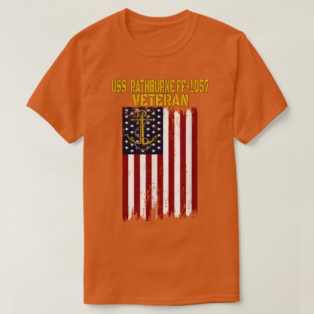 Camiseta USS Rathburne FF1057 Frigate Veterans Day (Diseño del anverso)