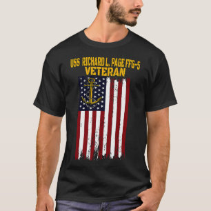 Camiseta USS Richard L Page FFG5 Frigate Veterans Day Fathe