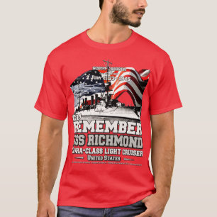 Camiseta USS Richmond CL9 veteranos de la marina de explora