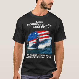 Camiseta USS Robert E Lee SSN601 Submarino de Bandera Ameri