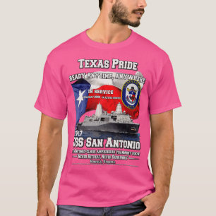 Camiseta USS San Antonio LPD17 muelle de transporte anfibio