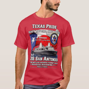 Camiseta USS San Antonio LPD17 muelle de transporte anfibio