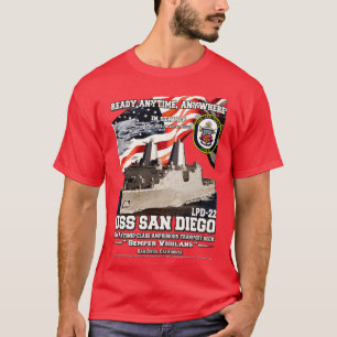 Camiseta USS San Diego LPD22 véter de documento de transpor