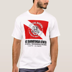 Camiseta USS Saratoga (CV3) (buceo con restos)