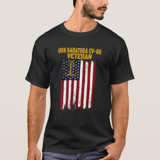 Camiseta USS Saratoga CV-60 CVA-60 Veterano portaaviones