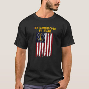 Camiseta USS Saratoga CV-60 CVA-60 Veterano portaaviones